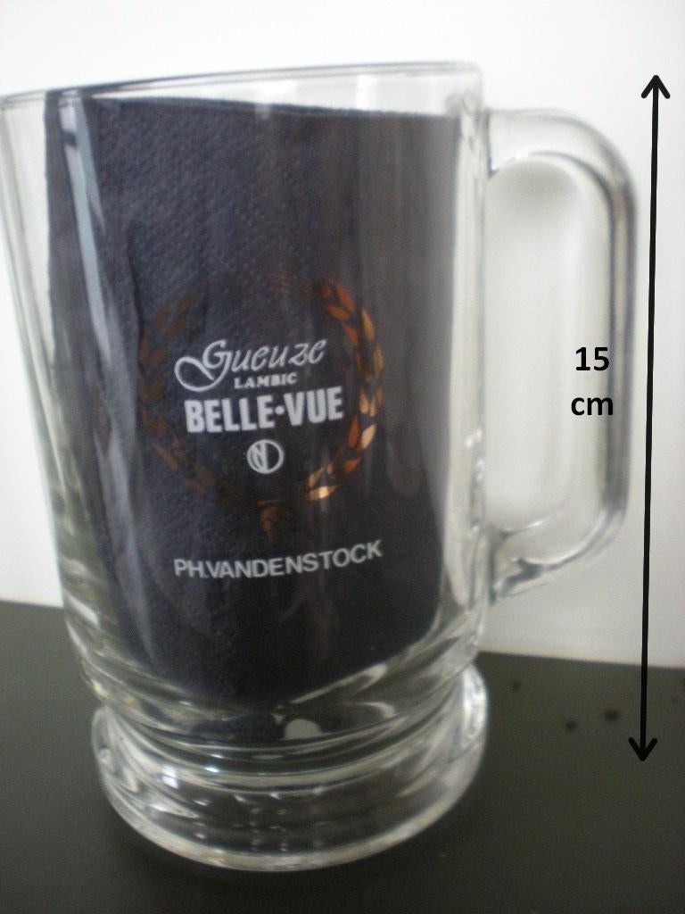 Gueuze Belle Vue  Ph Vandenstock  Chope 1/2 litre, Collections, Marques de bière, Enlèvement ou Envoi, Comme neuf, Chope(s)