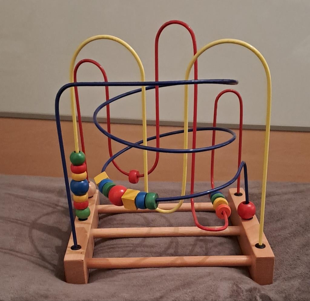Kralenspiraal in hout (smartframes), Kinderen en Baby's, Ophalen of Verzenden, Zo goed als nieuw, Overige typen
