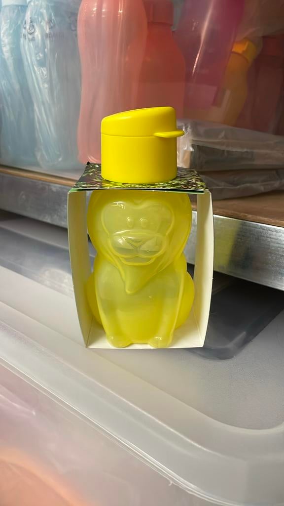 Kinderfles leeuw tupperware, Sport en Fitness, Drinkbussen, Nieuw, Ophalen of Verzenden