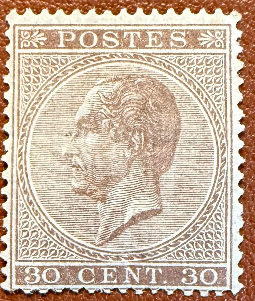 België 1867 Leopold 1, Postzegels en Munten, Ophalen of Verzenden
