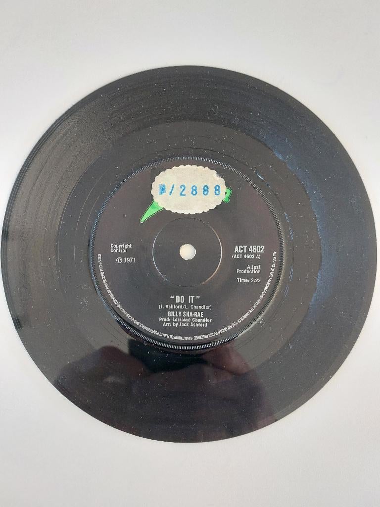 Billy Sha-Rae - Do It / Crying Clown (1971 - Funk/Soul), Ophalen of Verzenden, R&B en Soul