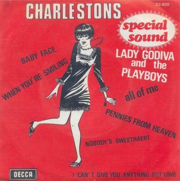 Lady Godiva & The Playboys – Charlestons – Single – EP, Enlèvement ou Envoi, Utilisé