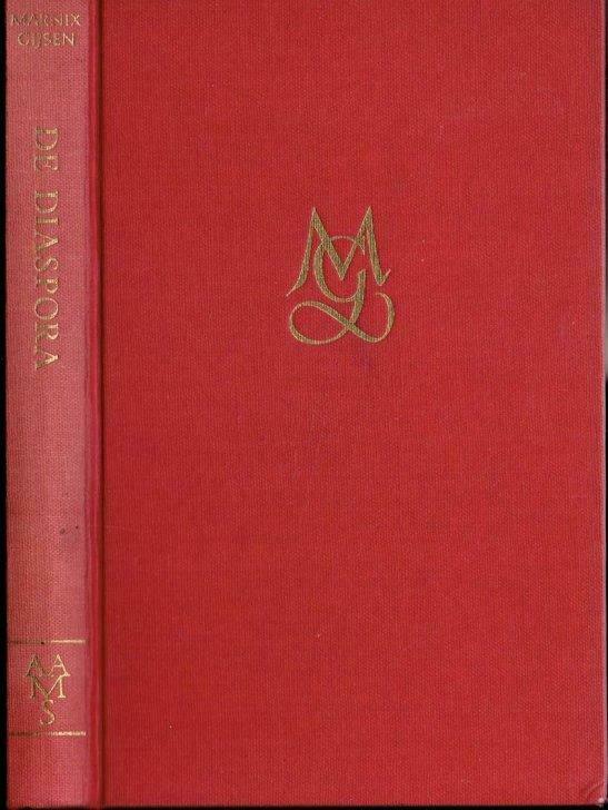 De Diaspora. marnix gijsen. 1e druk, Ophalen of Verzenden, Gelezen