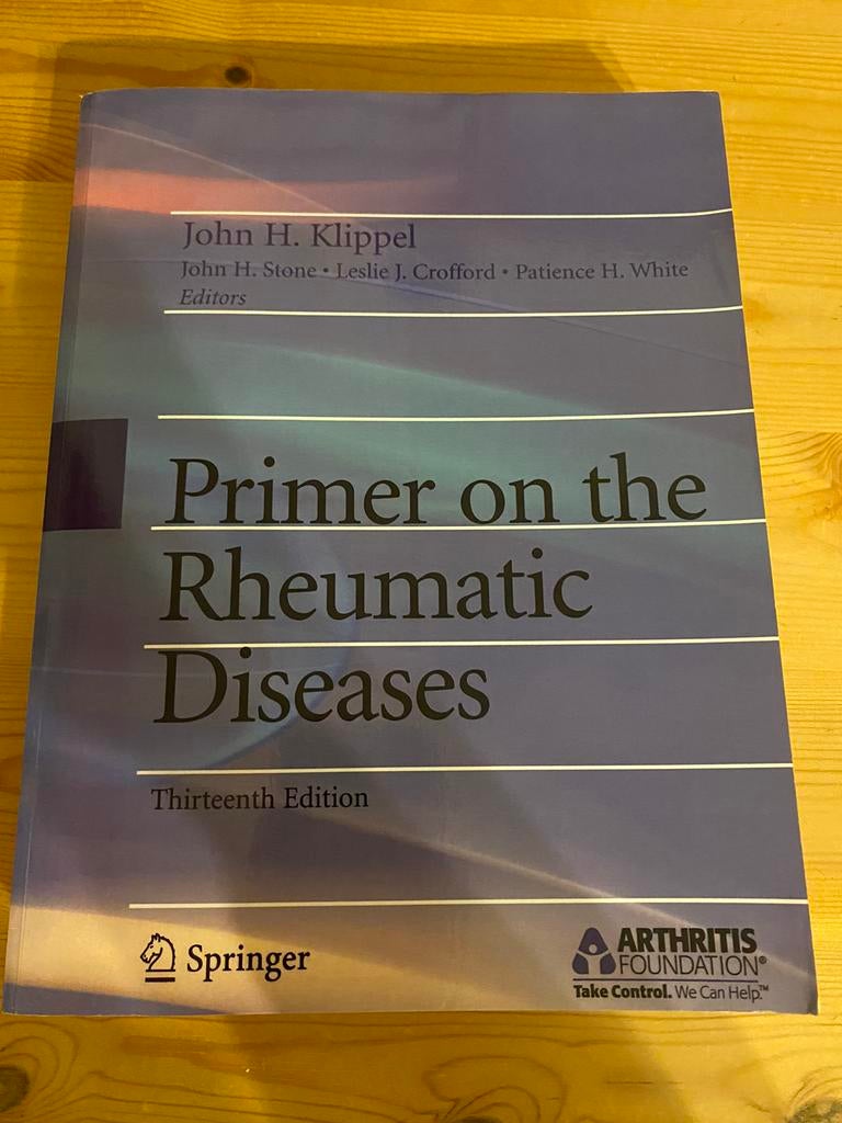 Primer on the Rheumatic Diseases , thirteenth edition, Ophalen, Zo goed als nieuw, Hoger Onderwijs, John H. Klippel