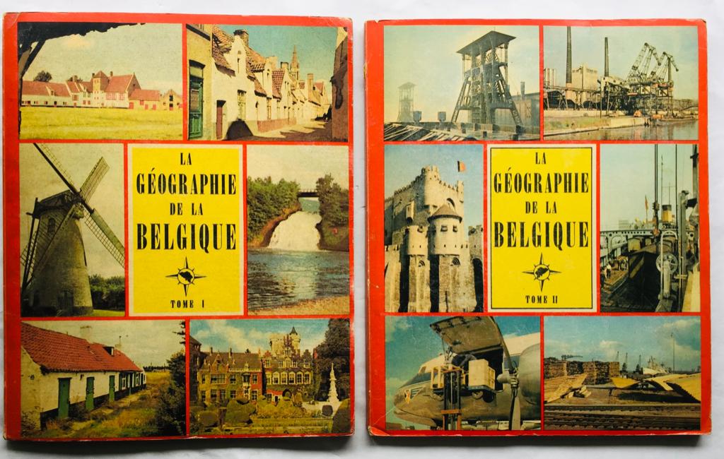 Timbres Tintin : GEOGRAPHIE DE LA BELGIQUE T 1 et 2, Enlèvement ou Envoi, Utilisé, Album d'images