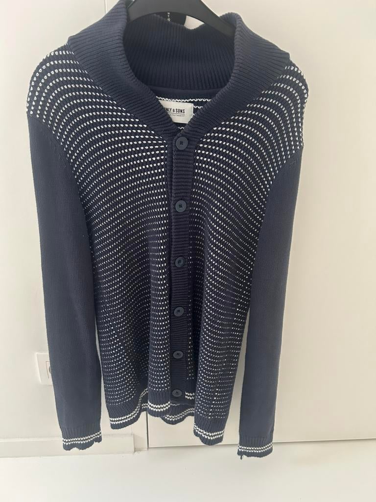 Donkerblauwe vest Only & Sons - small, Kleding | Heren, Blauw, Only & sons, Ophalen of Verzenden, Zo goed als nieuw