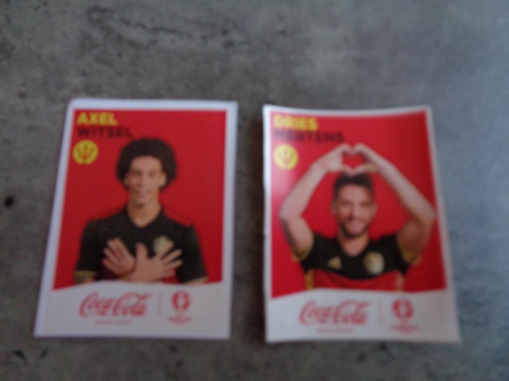 VOETBAL COCA COLA RODE DUIVELS    BELGIE  EURO 2016  EK  2X, Ophalen of Verzenden