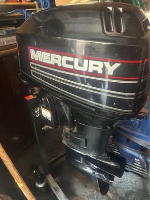 mercury 30 pk 2 takt. kort  3 cil, Ophalen, 10 tot 30 pk, Gebruikt, Met afstandsbediening