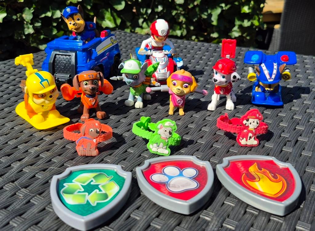 Paw Patrol helden + extra's, Kinderen en Baby's, Ophalen, Zo goed als nieuw