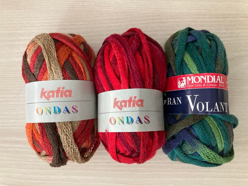 Wol - bandjesgaren Katia Ondas 300 gram, Ophalen of Verzenden, Nieuw
