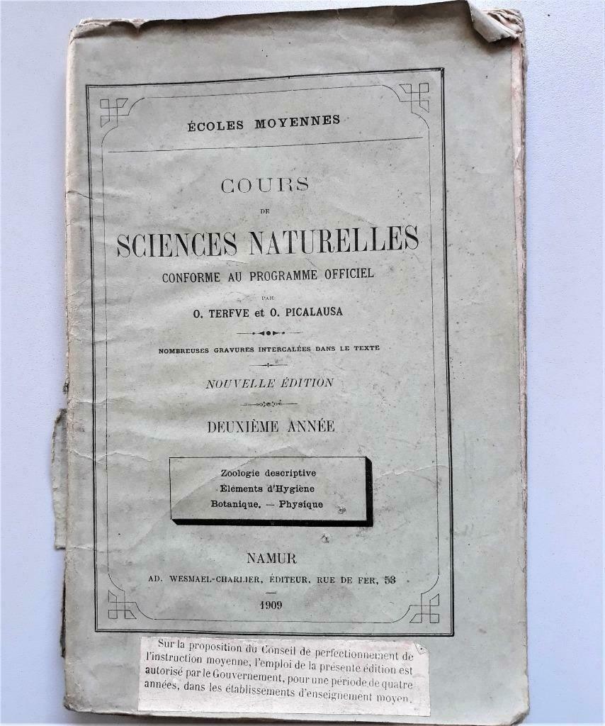 cours de sciences naturelles 1909, Enlèvement ou Envoi