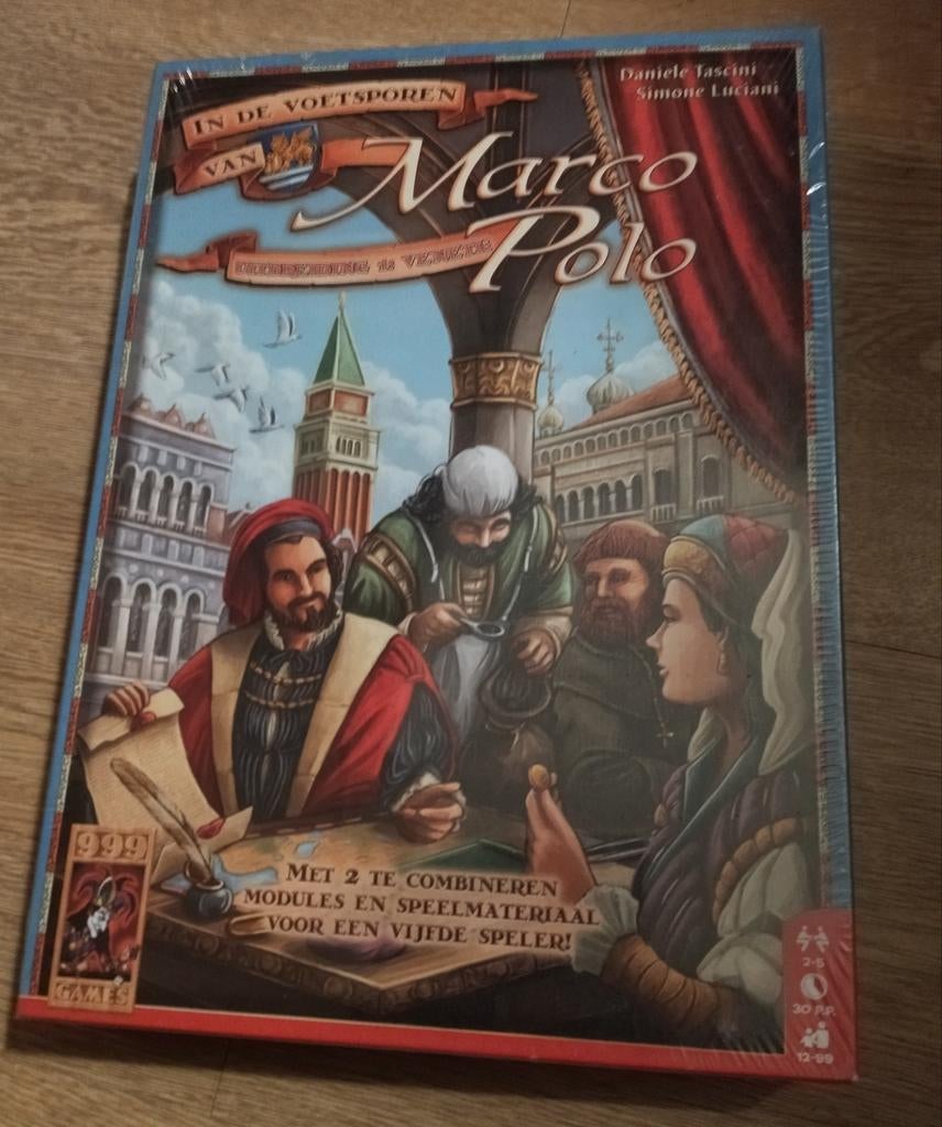 In de Voetsporen van Marco Polo: Uitbreiding 1 – Venetië, Hobby en Vrije tijd, Ophalen of Verzenden, Nieuw, 999 Games