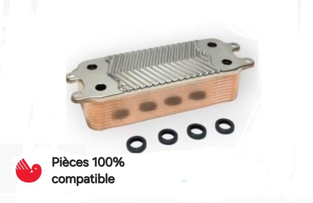 Bulex Echangeur à plaque, 20 Plaques (Pièce compatible) neuf, Enlèvement ou Envoi, Neuf