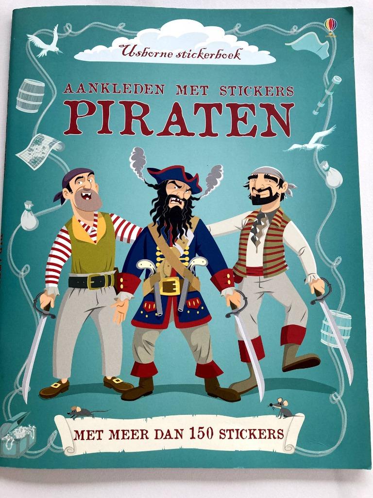 Leuk lees- en doeboek Usborne Piraten aankleden met stickers, Ophalen, Gelezen, Jongen of Meisje, Fictie algemeen