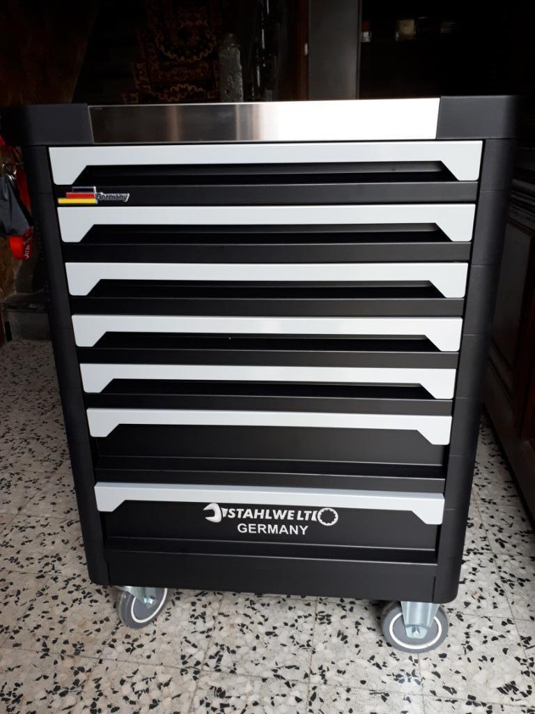 Servante d'atelier neuve Stahwelt, Ophalen, Gevuld, Nieuw