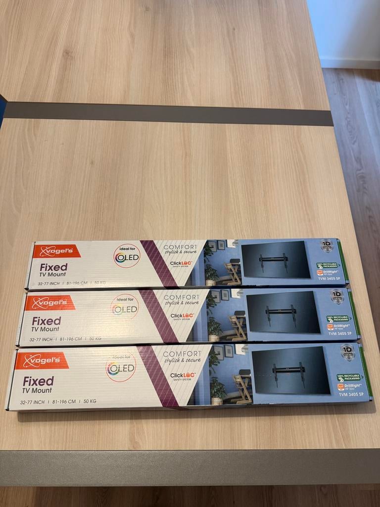 3 Supports TV Vogel’s TVM 3405 SP, Audio, Tv en Foto, Televisiebeugels, Nieuw, Ophalen