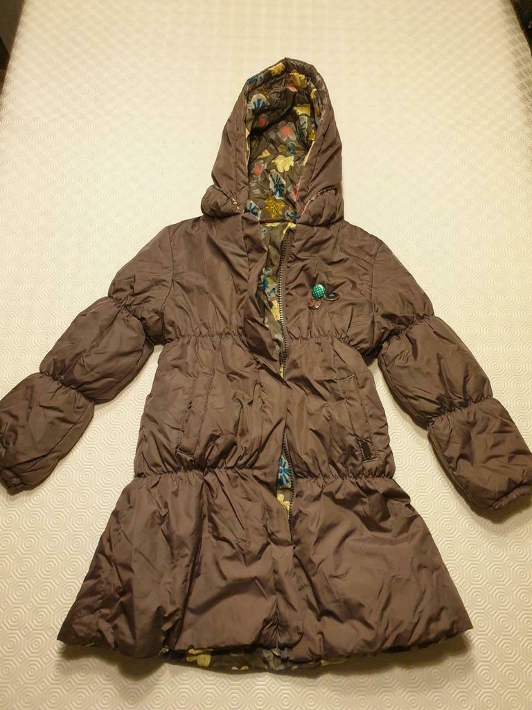 Manteau fille Okaïdi réversible 6 ans 114 cm, Utilisé, Okaïdi, Enlèvement ou Envoi, Fille