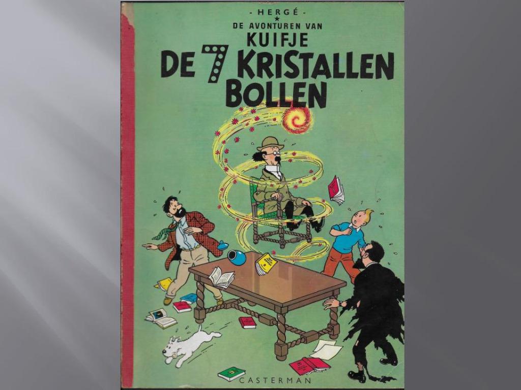 Kuifje – De 7 kristallen bollen, Gelezen, Eén stripboek, Ophalen of Verzenden, Hergé