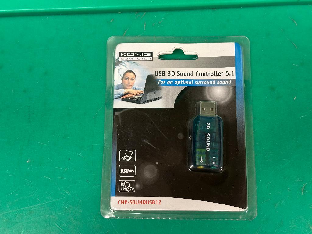USB 3D Sound controller 5.1 NIEUW, Ophalen of Verzenden, Nieuw
