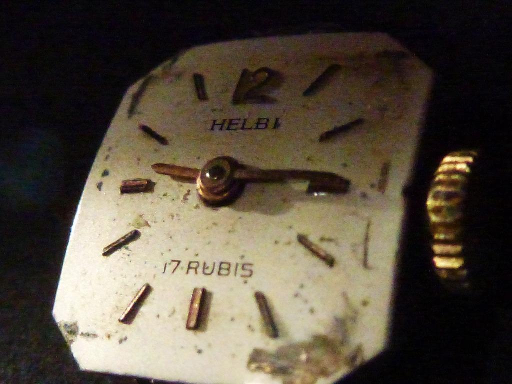 17 old RUBIS Jewels Mécanisme de mouvement Helbi Clock, Envoi