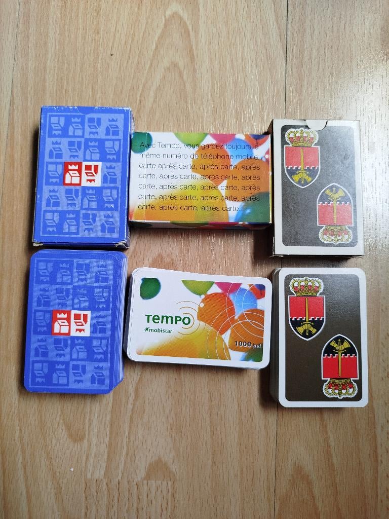 3 Jeux de cartes jamais utilisés pour 4,40 €, Cinq joueurs ou plus, Enlèvement ou Envoi, Neuf, Autre