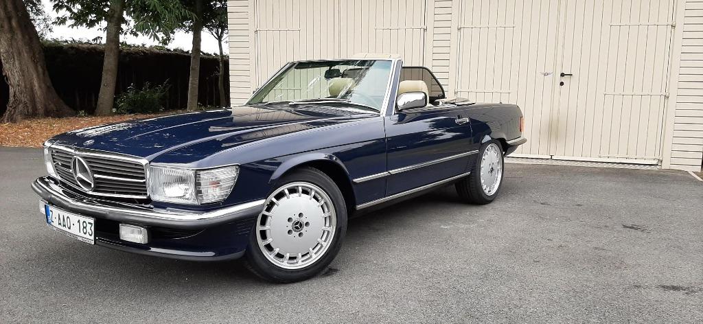 MERCEDES 560 SL V 8 .UNIQUE EN ETAT NEUF ET OLDTIMER APPROUV, Cuir, Achat, Beige, Entreprise