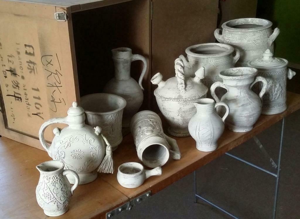 Archeologische potten en kruiken (12) 10 stuks decoratief, Ophalen