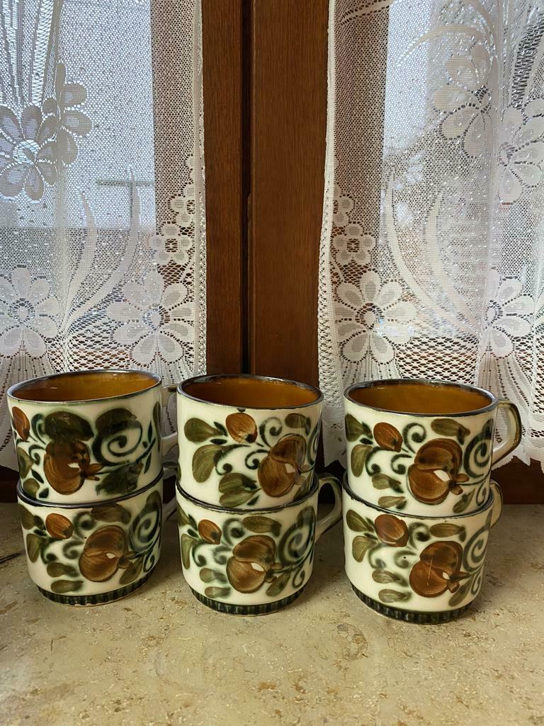 Lot van 6 oude Boch bekers (Argenteuil), Antiek en Kunst