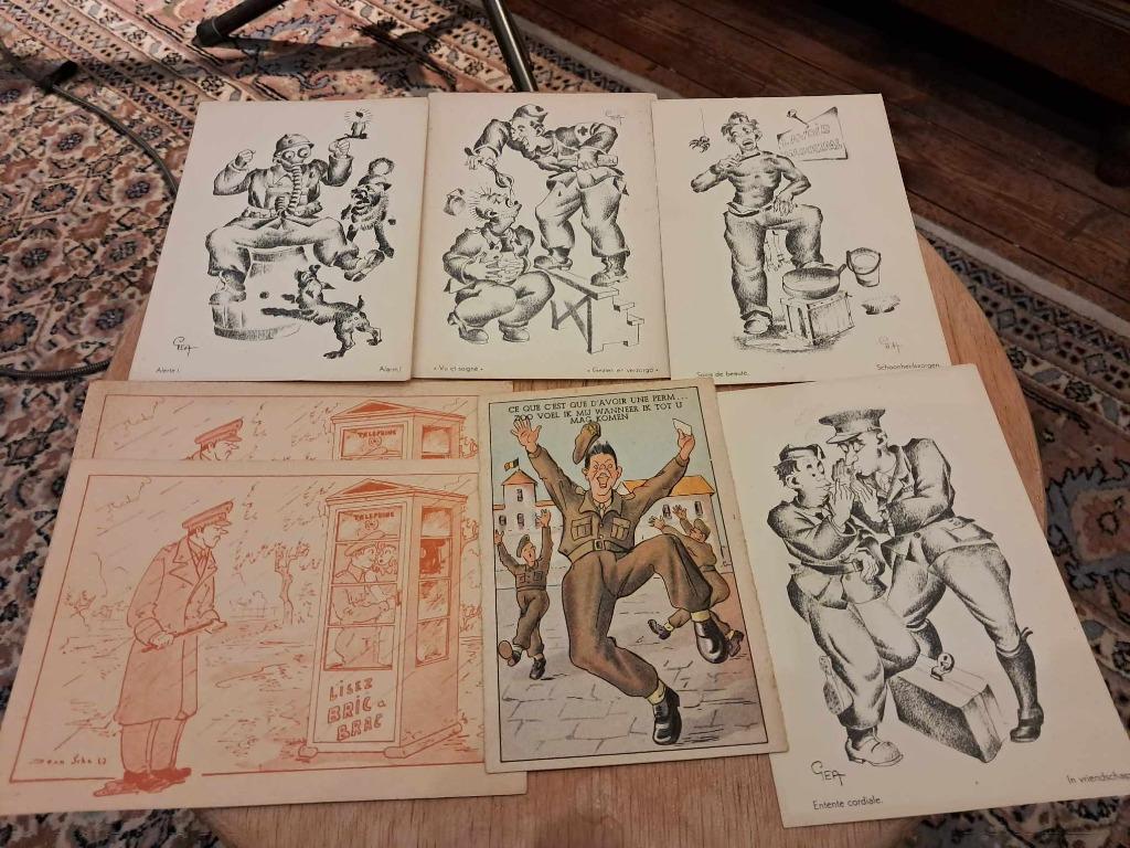 Cartes postales militaires belges, Collections, Enlèvement ou Envoi, Armée de terre, Autres types