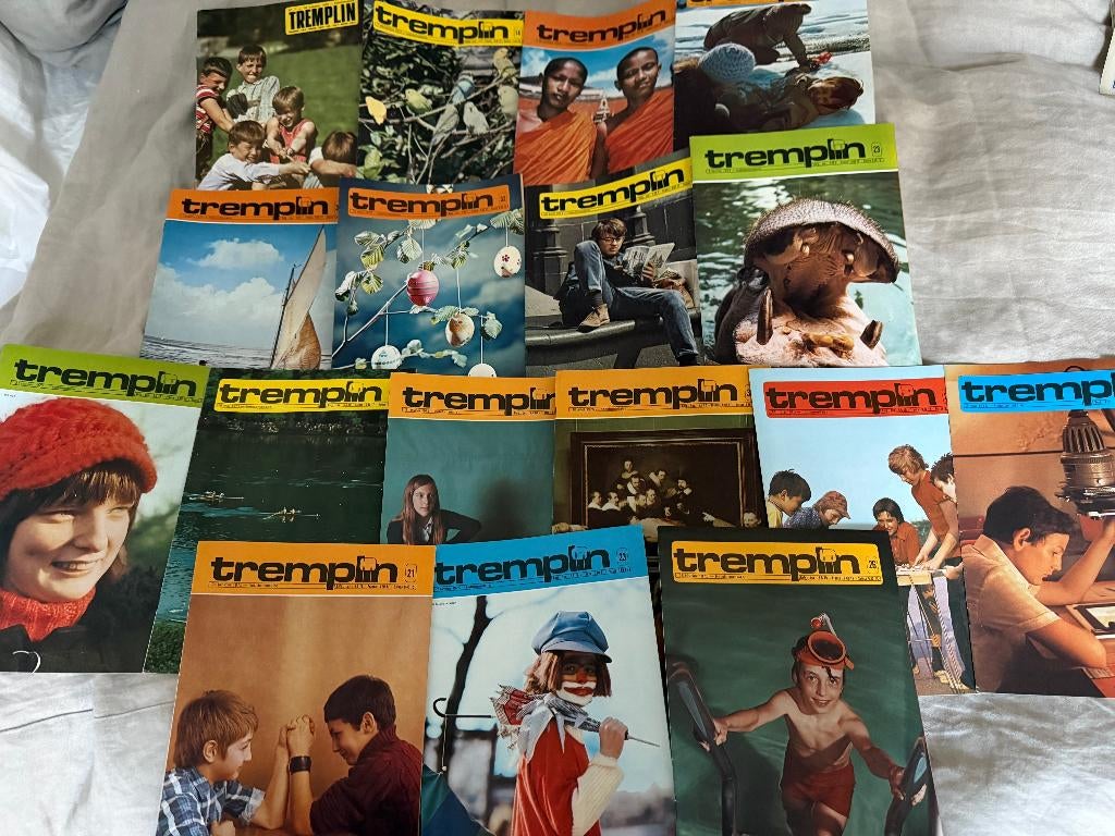 TREMPLIN, LOT VAN 15 tijdschriften van 1970 tot 1975, Verzamelen, Tijdschriften, Kranten en Knipsels, Tijdschrift, 1960 tot 1980