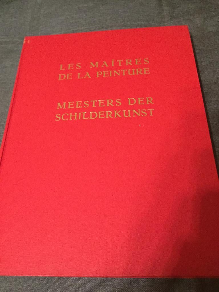 Antiek prenten boek Meesters der schilderkunst, Boeken, Ophalen of Verzenden, Zo goed als nieuw, Schilder- en Tekenkunst