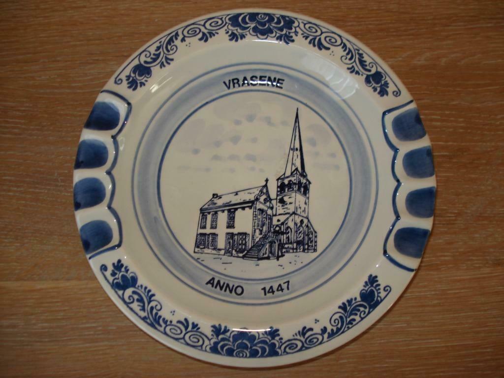 Asbak delft blauw  VRASENE, Ophalen
