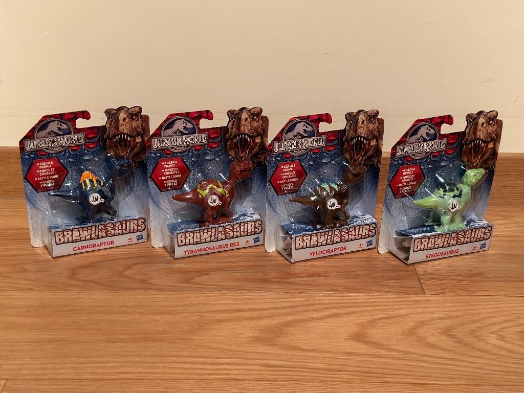 Set van 4 dinosaurussets Jurassic World Hasbro "Brawlasaurs”, Verzamelen, Ophalen of Verzenden, Nieuw