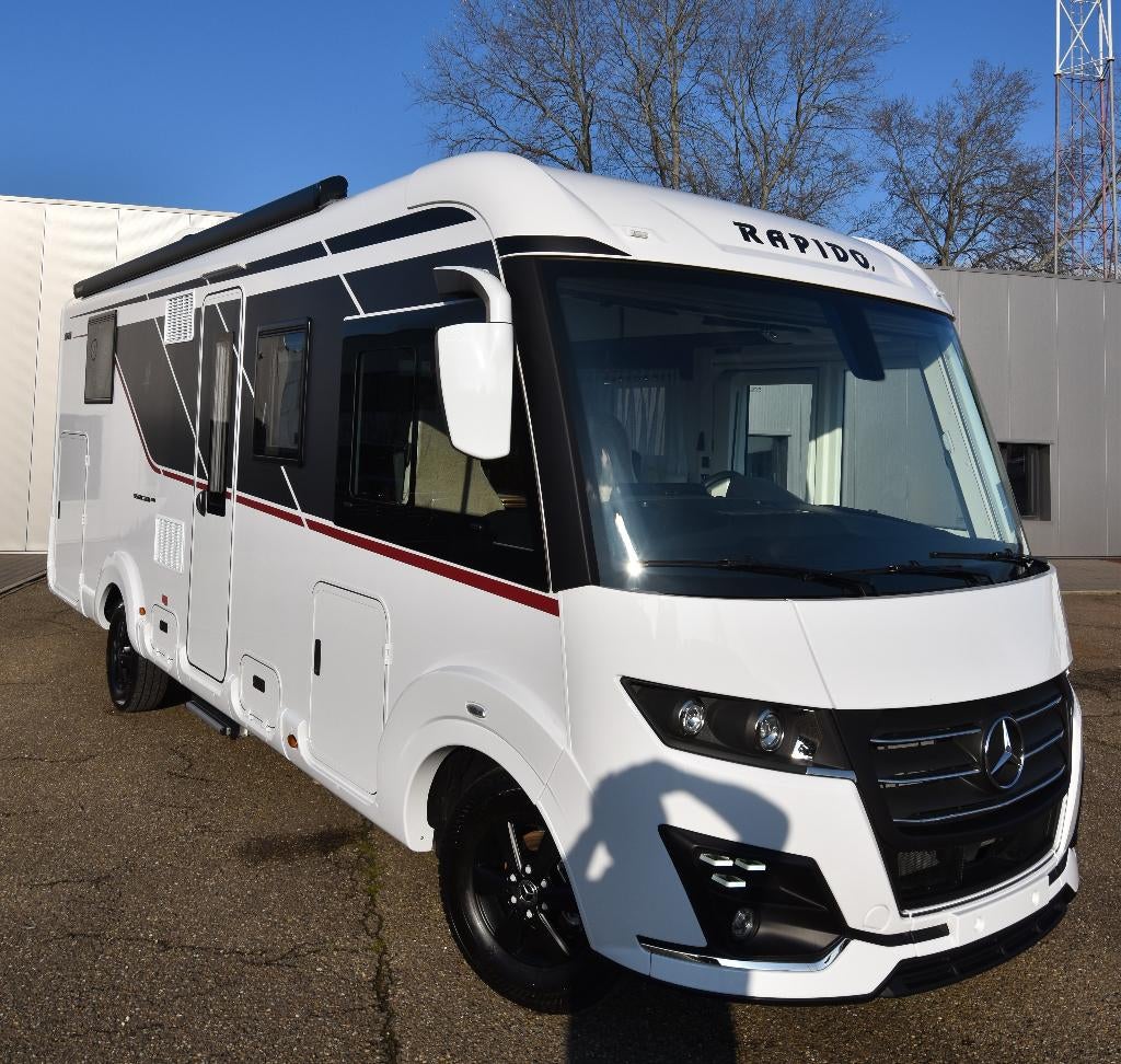 Rapido I96M mercedes *hydr steunpoten*solar 400 w* 2 batt *, Caravanes & Camping, Jusqu'à 4, Airbags, Diesel, Automatique