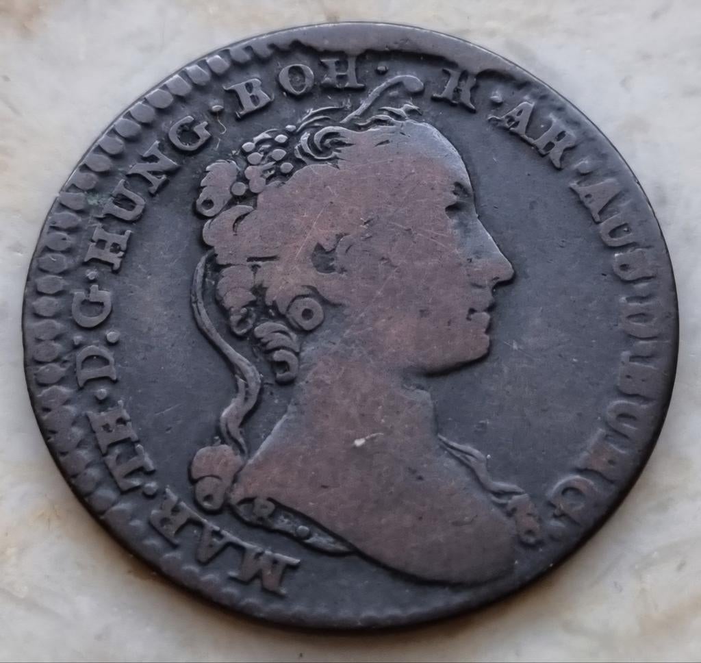Liard/Oord 1745 (Antwerpen) Maria Theresia, Postzegels en Munten, Munten | België, Ophalen of Verzenden, Losse munt