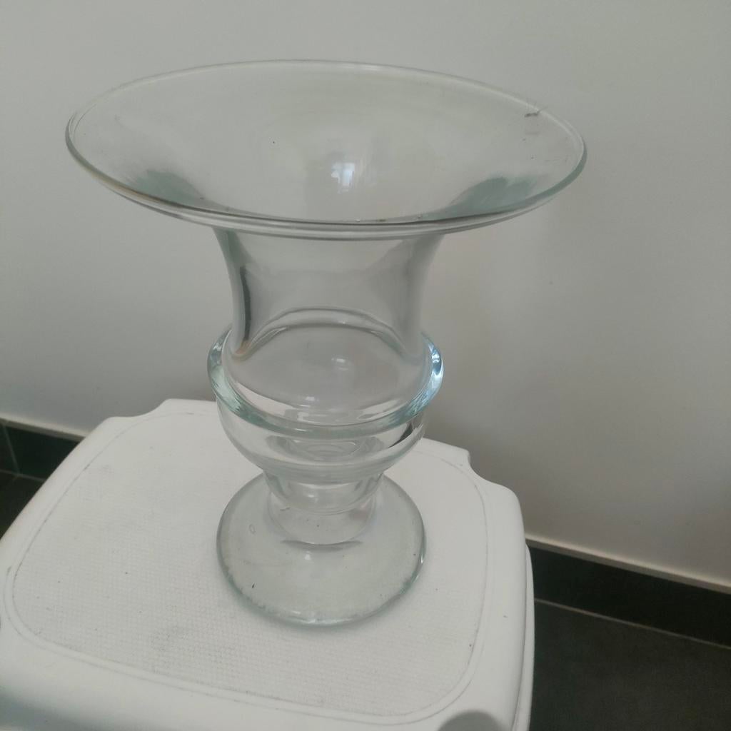 Grand vase verre soufflé, Enlèvement, Comme neuf, Verre