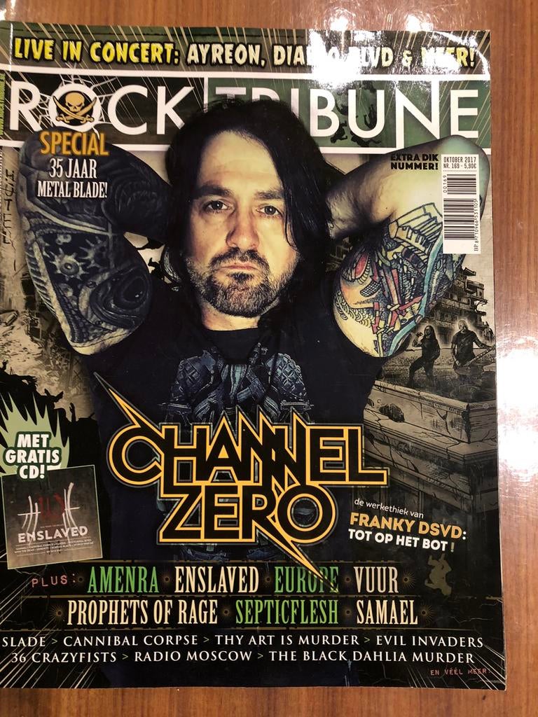 Rock Tribune - nr. 169 - oktober 2017 Channel Zero, Ophalen, Zo goed als nieuw, Muziek, Film of Tv