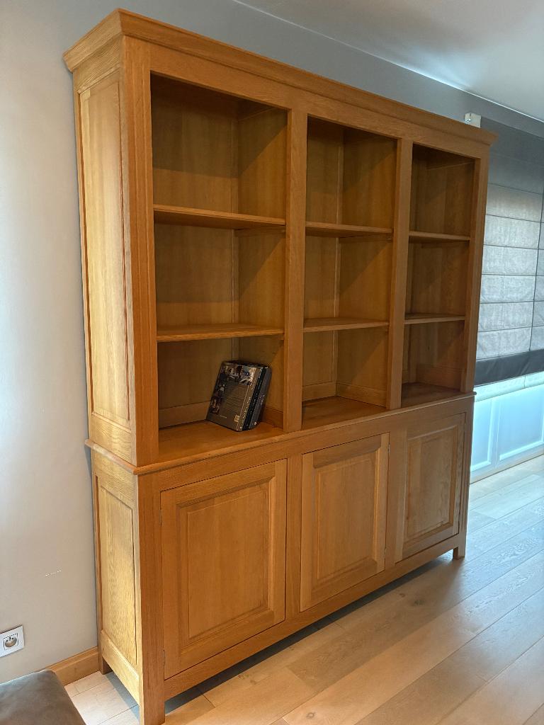 Eikenhouten boekenkast, Huis en Inrichting, Kasten | Boekenkasten, Ophalen, Zo goed als nieuw, Eikenhout