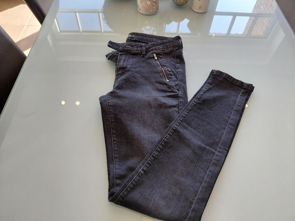 Grijs-zwarte jeans van One Step, Kleding | Dames, One Step, Zwart, Ophalen of Verzenden, Zo goed als nieuw