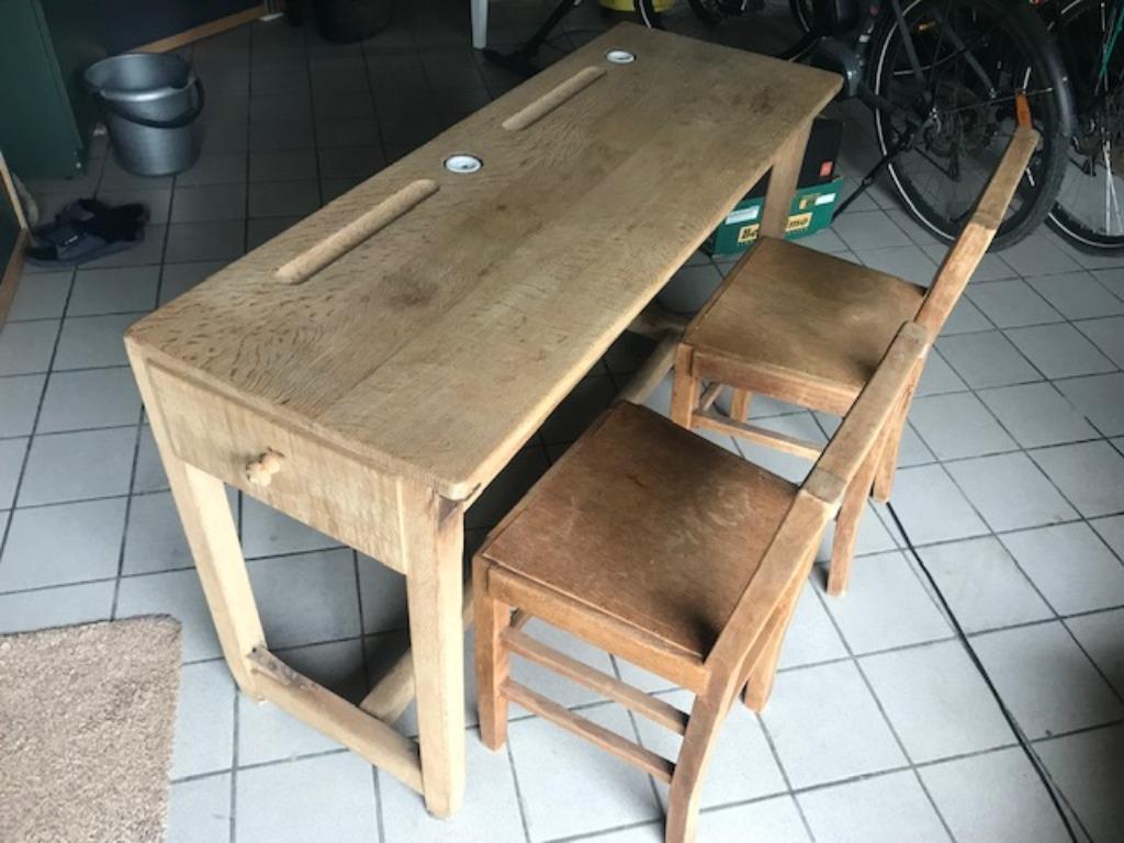 banc d'école, Ophalen, Gebruikt, Banc d'école, 75 cm of meer
