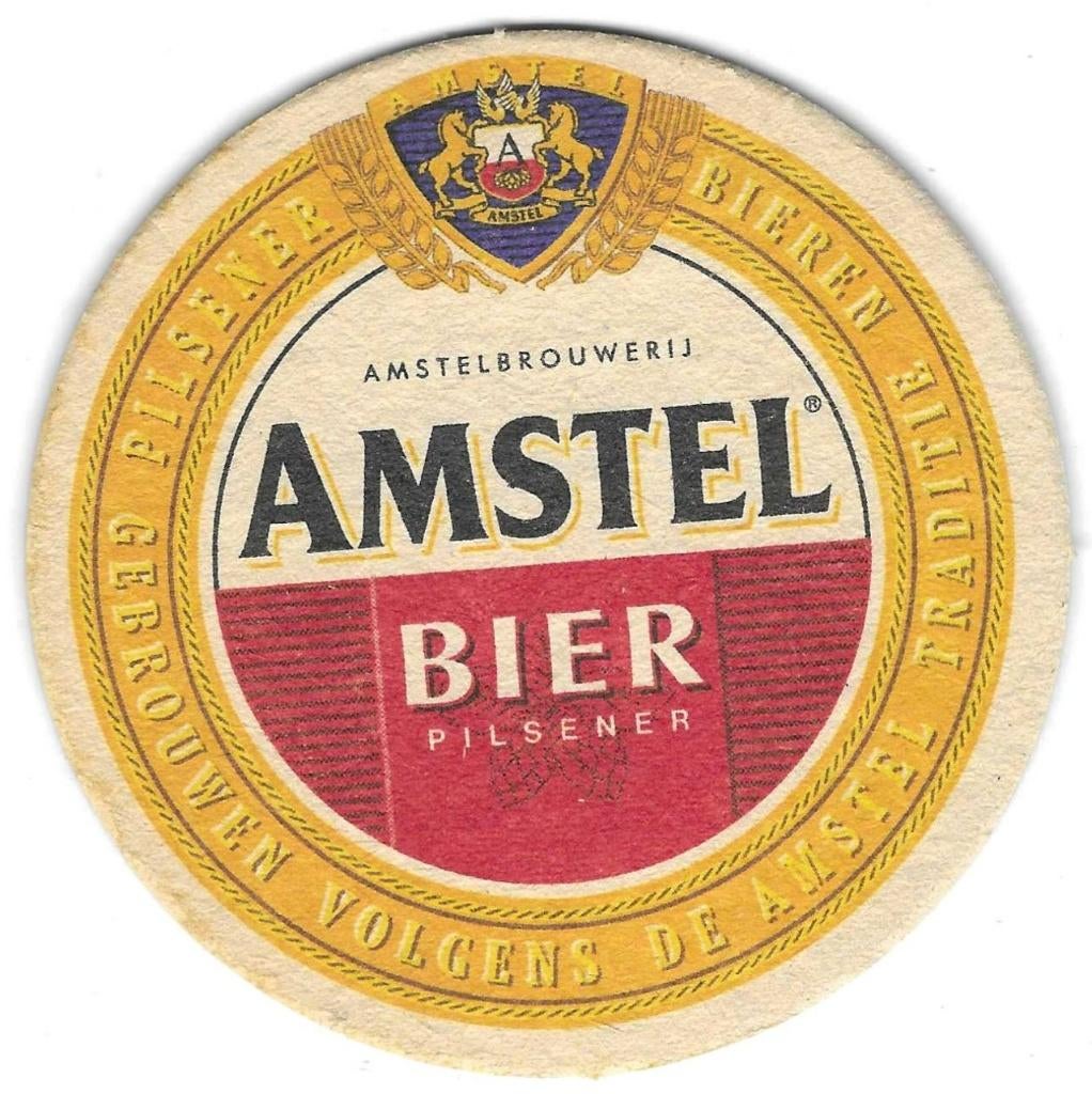 bierviltje 1st Amstel bier 2, Verzamelen, Biermerken, Verzenden, Amstel