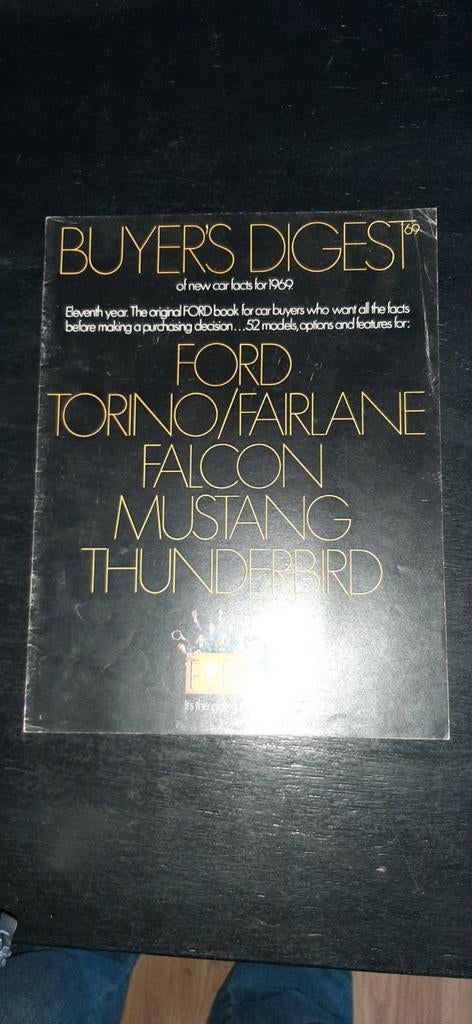 FOLDER Ford Amerika 1969, Ophalen of Verzenden, Ford