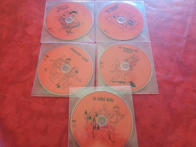 DVD "TINTIN". Collection 5 pièces. Neufs, Enlèvement ou Envoi, Neuf, dans son emballage