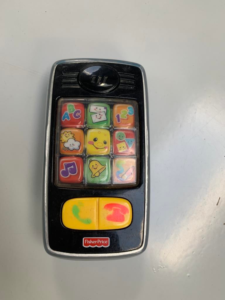 Fisher price babytelefoon met geluidjes, Ophalen, Gebruikt