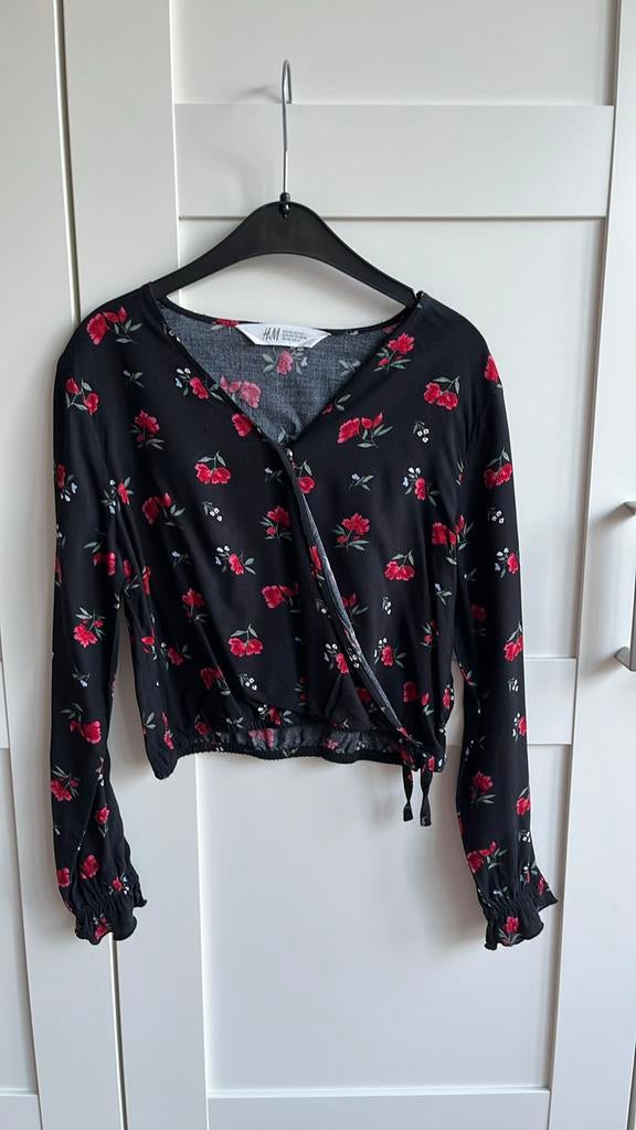 Cache coeur, H&M, maat 9/10 jaar, Kinderen en Baby's, Kinderkleding | Maat 140, Meisje, H&M, Overhemd of Blouse, Ophalen of Verzenden