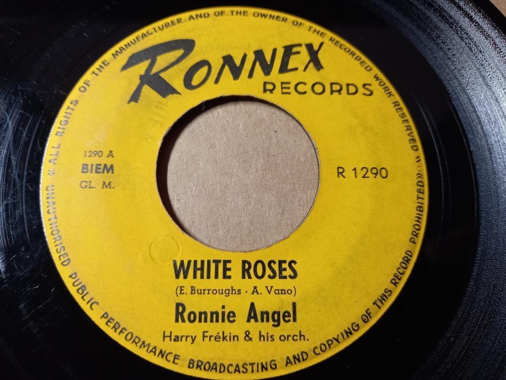 Ronnie Angel ‎– White Roses - Tjoelala-twist '7, Cd's en Dvd's, Vinyl Singles, Gebruikt, Pop, Ophalen of Verzenden