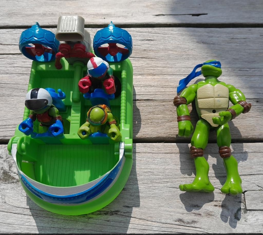 Pakket Turtles, Kinderen en Baby's, Speelgoed | Actiefiguren, Ophalen, Zo goed als nieuw