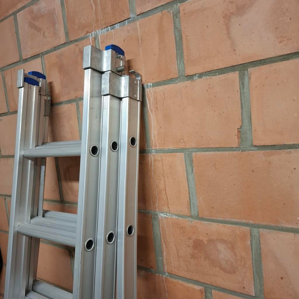 solide ladder 3x7 met polyester bekleding, Doe-het-zelf en Bouw, Ladders en Trappen, Ophalen, Nieuw, Ladder