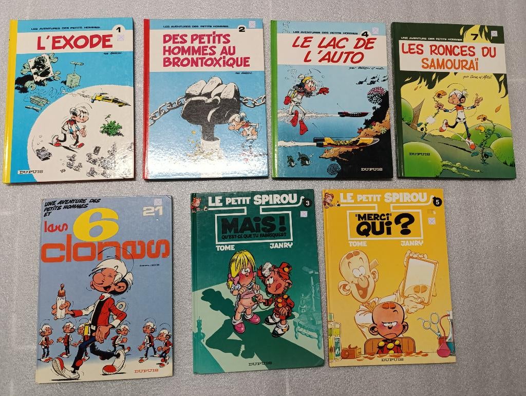 BD Les petits hommes 1 2 4 7 21 + Le Petit Spirou 3 5, Livres, BD, Enlèvement ou Envoi
