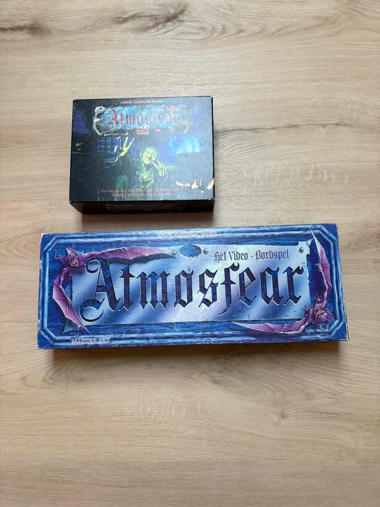 Set van 2 video- en bordspellen ‘atmosfear’, Hobby en Vrije tijd, Ophalen, Gebruikt